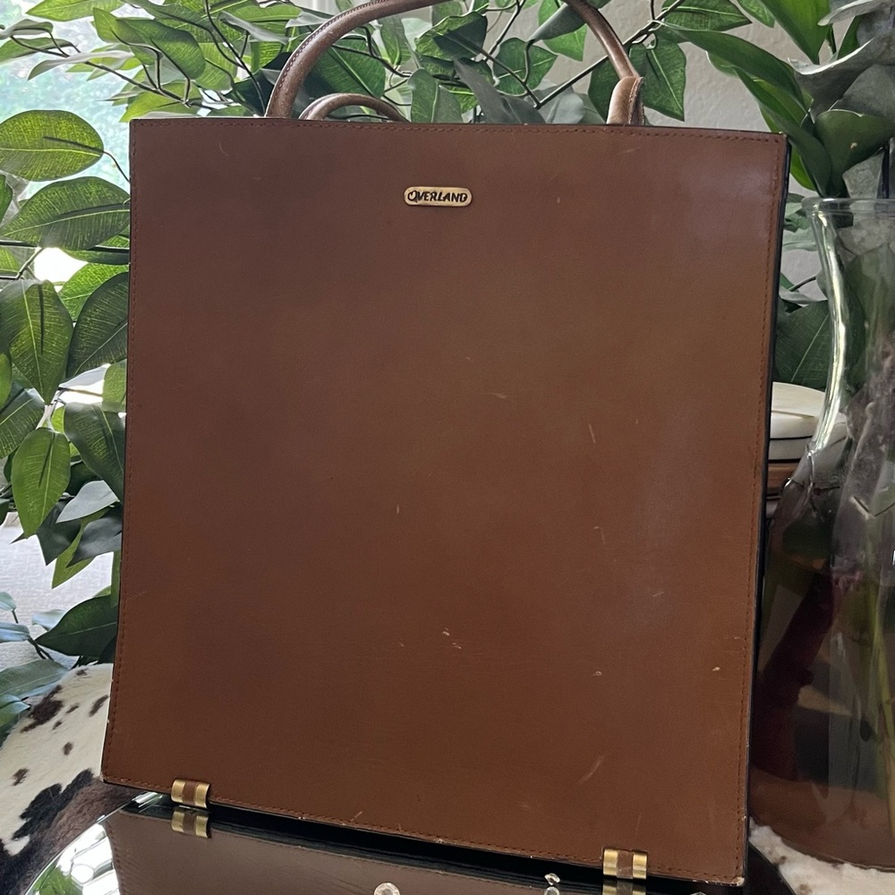 Overland Brown Leather Hand Bag